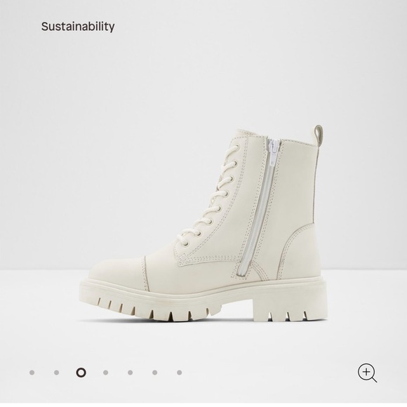 Aldo reilly white combat boot NWOT - Picture 3 of 3